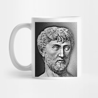 Lucretius Black And While Portrait | Lucretius Artwork 15 Mug